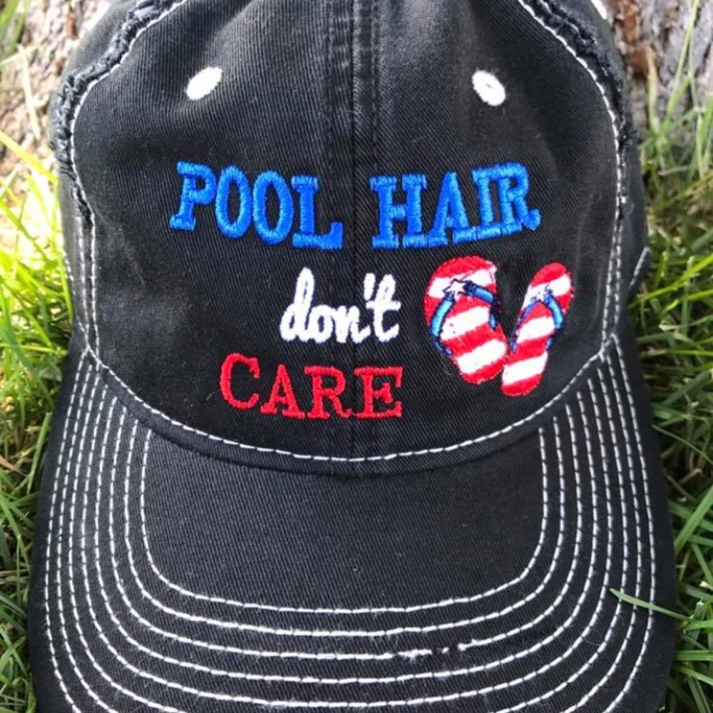 NEW pool hair don’t care adjustable hat